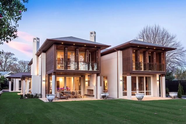 Westpac New Homes over $2 million Gold Award winning house by Clive Barrington Construction in Fendalton.