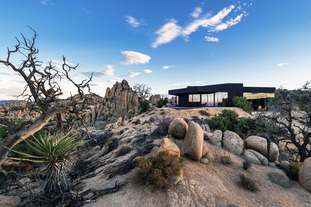 Black Desert House, California, United States, by Oller & Pejic Architecture, 2012. The home is situated east of Los Angeles in the high desert near the Joshua Tree National Park.