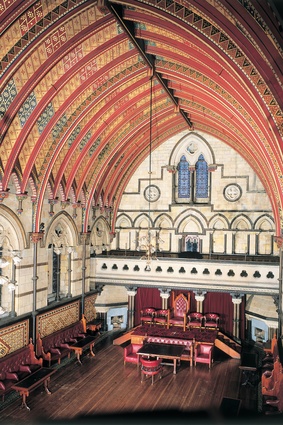 Canterbury Provincial Council Buildings. Interior of Stone Chamber, 1865.