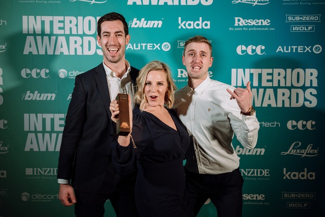 Andy Florkowski, Sarah Paul and Jamie Howard (RCG) – finalists in the Workplace under 1000m<sup>2</sup> category.
