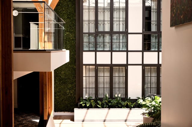 Tenant rooms were designed to face the atrium so that the goodness of the garden can be experienced by those who cannot physically get to the space.