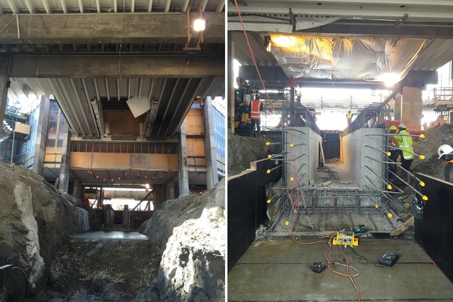 Demolition of the existing plant access tunnels; rebuilding the plant access tunnels through the function link.