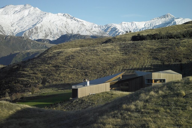 The Te Kaitaka retreat, Wanaka, by Stevens Lawson was featured on BBC's <em>The World's Most Extraordinary Homes</em> in 2017.