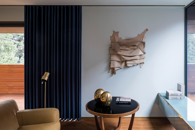 Dimore Studio designed many of the apartment’s furnishings and broiseries, upholstering them in silk, velvet 
and leather.