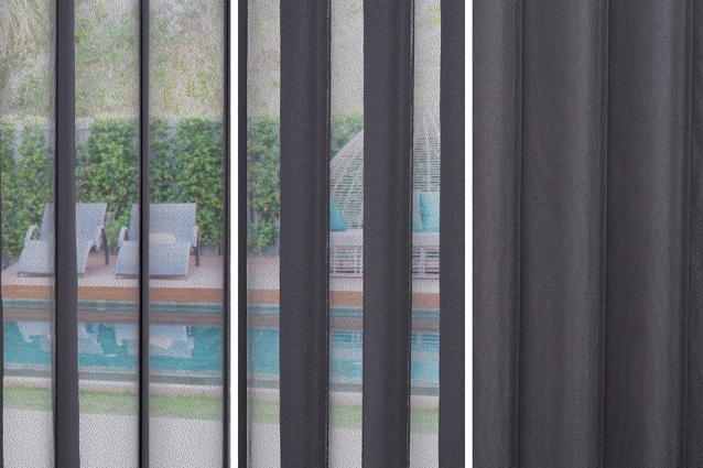 Featuring both light-filtering sheers and room-darkening fabric panels, LumiShade allows you to find your balance of light control and privacy.