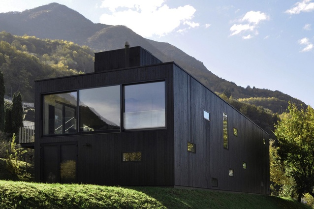 German designers Nicole Lachelle and Christian Niessen are behind 'The Wood Building'. The house was constructed using solid cross-laminated timber (CLT) panels set on a concrete base, prefabricated off site.