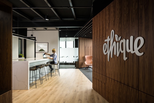Ethique Head Office open-plan influencer café and hosting space by Ignite Architects.