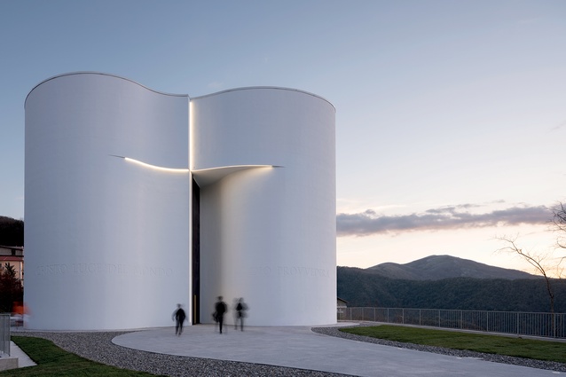 WAF 2023 winner of the Completed Buildings Religion category: Santa Maria Goretti Church by Mario Cucinella Architects in Italy.