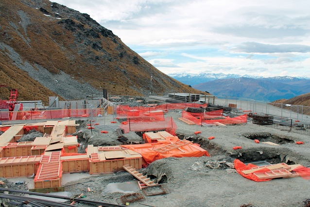 Site works start near the top of the new Curvey Basin chair, which was installed in the 2014 summer. 