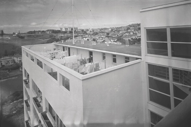 The old roof-top laundries.