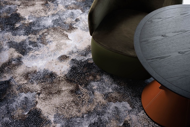 Feltex Oceanic Collection Designer Jet® sheet product – Pearlsa. Pearlsa features the same organic tones and textures found in the oceans inhabiting brain coral.