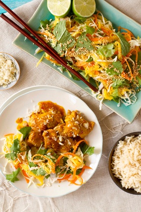 Visitors to the food show can learn how to make lemongrass chicken with mango salad.