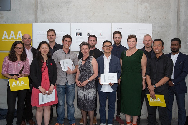 Winners and judges of the 2014 awards.