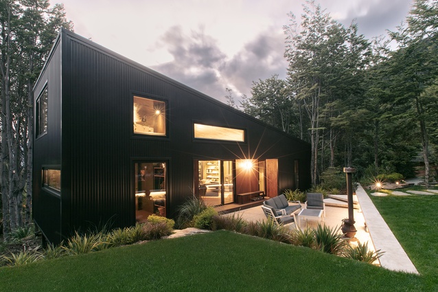 Tall Tree House by CF Architecture, winner of the 2024 National Award for New Home up to 150m² and the National ADNZ Resene Kaitiakitanga Award.