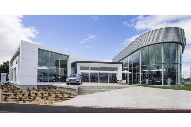Commercial Architecture Award: Ebbett Audi and Volkswagen Showrooms, Hamilton by Chow:Hill Architects.