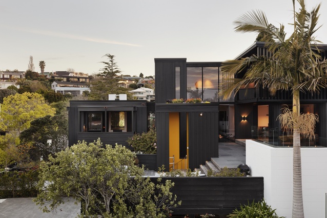 Winner – Resene Total Colour Residential Exterior Award: Railley House by Daniel Marshall of Daniel Marshall Architects.