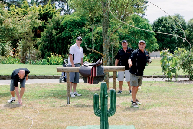 Team Ramset NZ - Ian, Darryl, Chris and Steve - at Progressive Building magazine's OK Corral. 