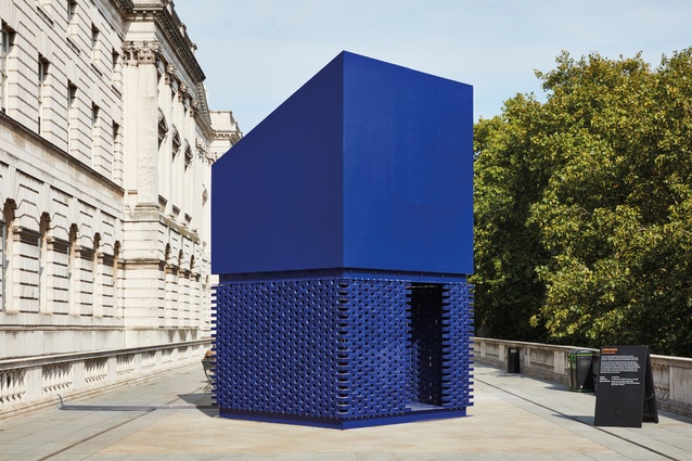 Outdoors, on the Somerset House terrace, the Lebanese LDB <em>Silent Room</em> provided a different way of contemplating the urban environment, isolated from the city’s cacophony.