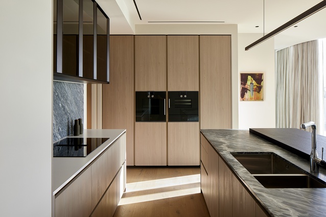 Integrated appliances add a sense of understated luxury.