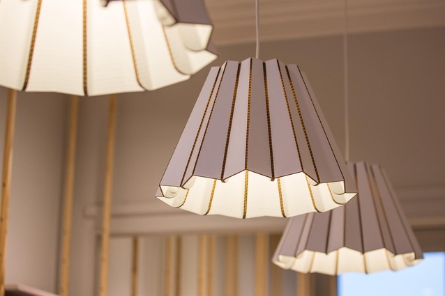 Tonic Room - Frilled light fixtures.