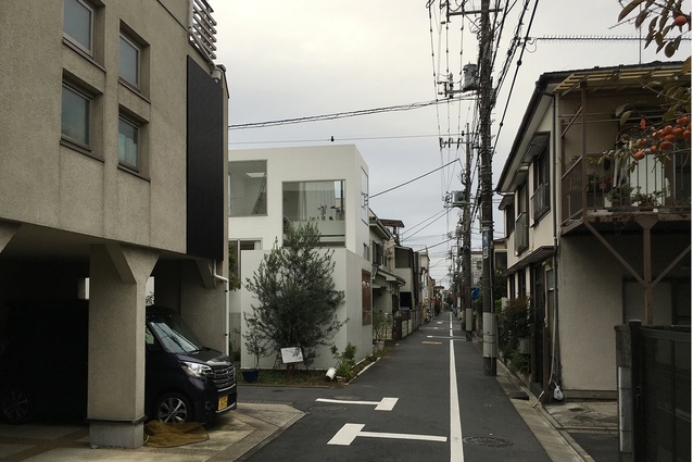 Landscaping around the house is surprisingly sparse. A key part of the design was the absence of verandahs – or engawa – that most Japanese houses have.