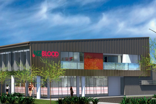 The completed centre will be one of two new national headquarters for the New Zealand Blood Service. 