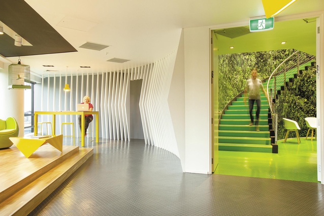 The DDB office makeover spans five floors of a central Auckland office building – and showcases furniture by local designers.