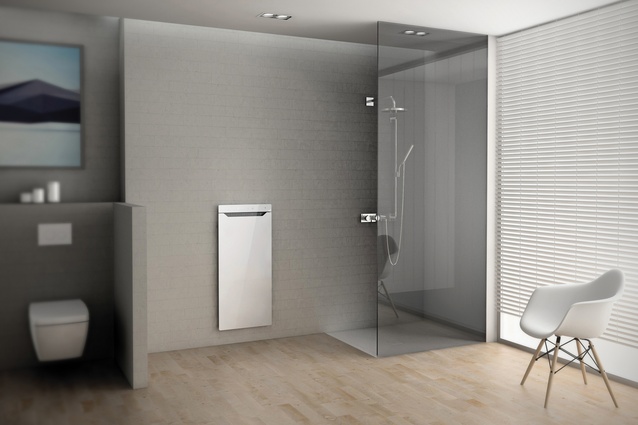 Large floor-level showers without door sills eliminate potential trip hazards.