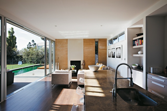 The main living space opens out onto a north-facing central courtyard.