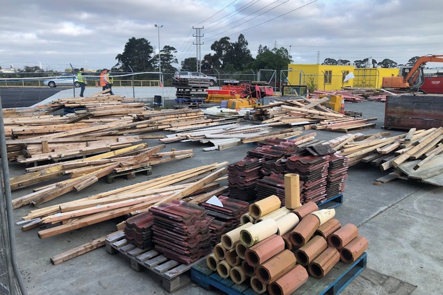 Materials being prepared for sale at a Community Recycling Centre.
