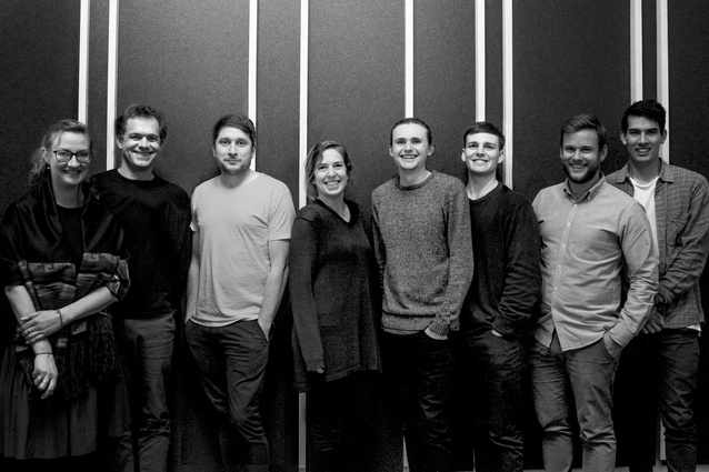 The First Light Studio team in their Wellington offices.