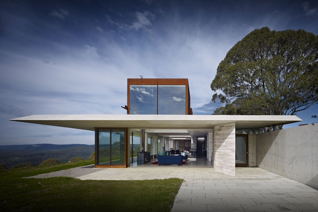 Australian House of the Year and winner of New House over 200 m<sup>2</sup>: Invisible House by Peter Stutchbury Architecture. 