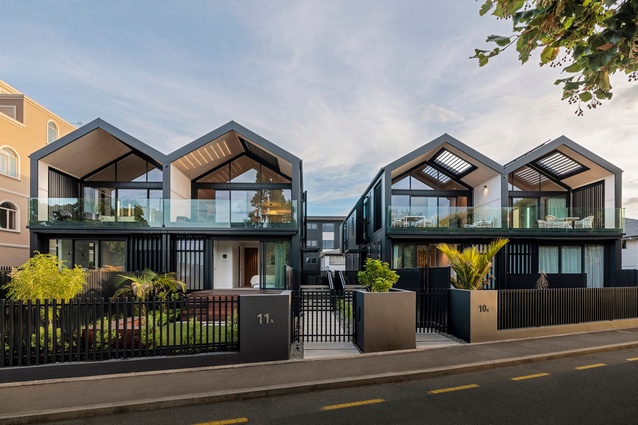 Shortlisted - Housing - Multi Unit: Maitahi Quarter Townhouses by Jerram Tocker Barron Architects.