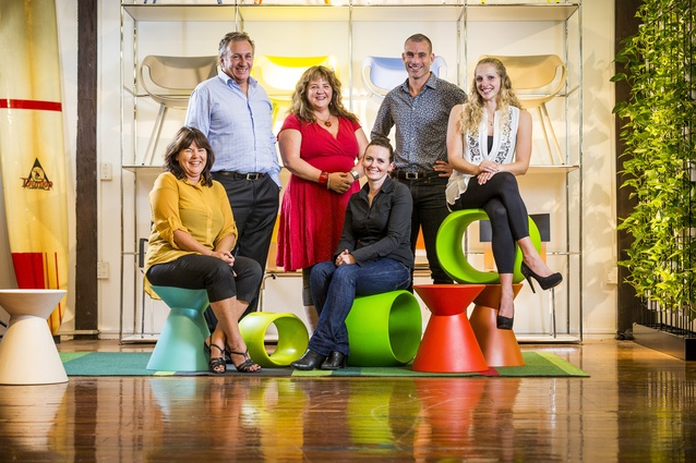 The Kada team: (from left) Kathy Smith (Accounts), John Gilbert (Managing Director), Fiona McInnes (Sales Manager), Dave White (Director), Kaitlin Craw (CAD/Sales Support).