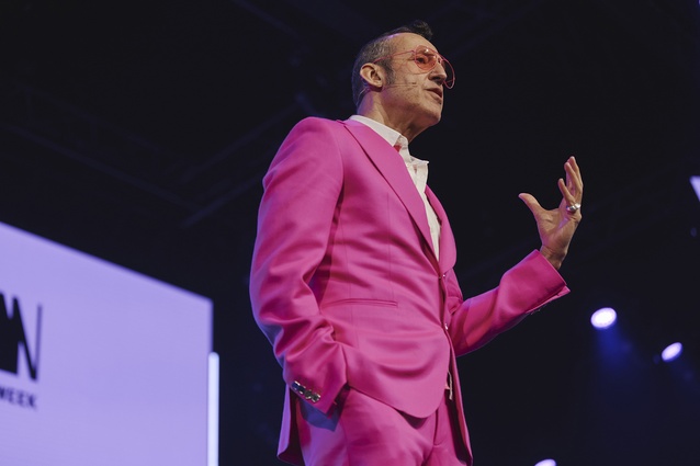 Egyptian-born and Canadian-raised industrial designer Karim Rashid was one of the keynote speakers at the inaugural Auckland Design Week Design Conference.