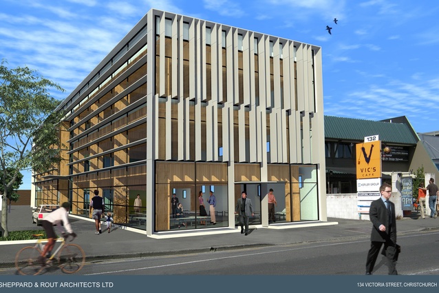 A new office building for 134 Victoria Street in Christchurch will utilise the LVL building system.