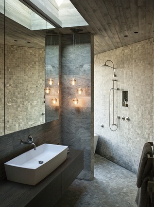 The view is present in every room, even the master bathroom. 