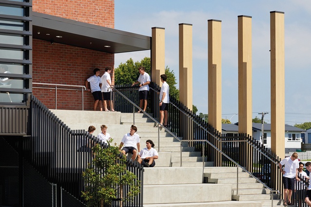 Ministry of Education’s Tauranga Boys’ College (2023) new 12-classroom block.
