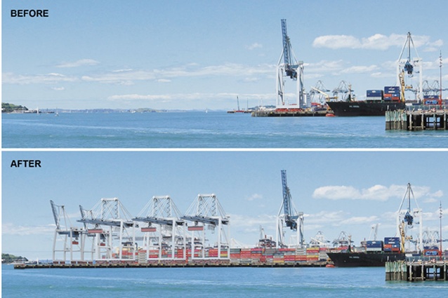 View from Princes Wharf – impressions of the extended wharf.