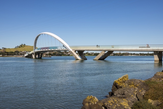 Bossley Architects’ award-winning Nga Hau Mangere Old Mangere Bridge.