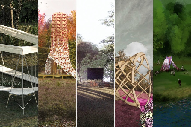 The finalists for the 2024 Brick Bay Folly. The winning folly will be unveiled in May 2024 and the 2025 competition is now open for entries.