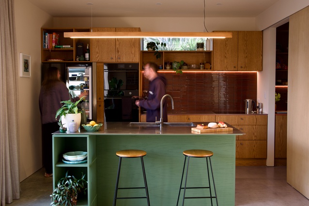 Resene Total Colour Residential Interior Colour Maestro Award winner, Roseman Whare by Sunday Architects.