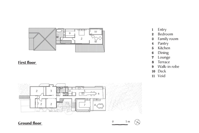 Plans of Paddington Residence by Kieron Gait Architects.
