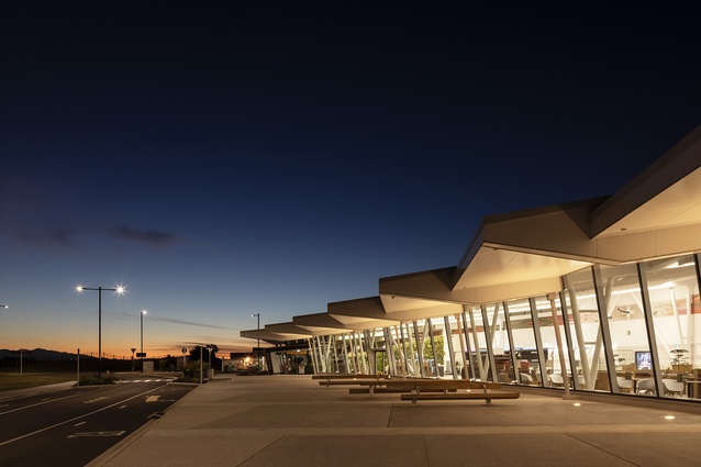Te Hono - New Plymouth Airport Terminal by Beca, shortlisted in the WAF Completed Buildings: Transport category.