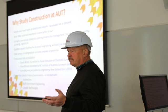 Professor in Construction Management, John Tookey, promotes the new MADM course at AUT's School of Future Environments.