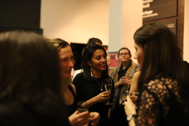 Networking at the A+W•NZ Dulux Awards 2017, City Gallery, Wellington.