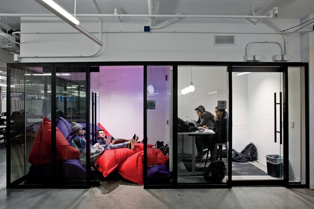 The Garage at Northwestern University in Evanston, Illinois, US, looks like a bean-bag factory but is actually ‘a hub for student entrepreneurship and innovation’ that works across various disciplines.
