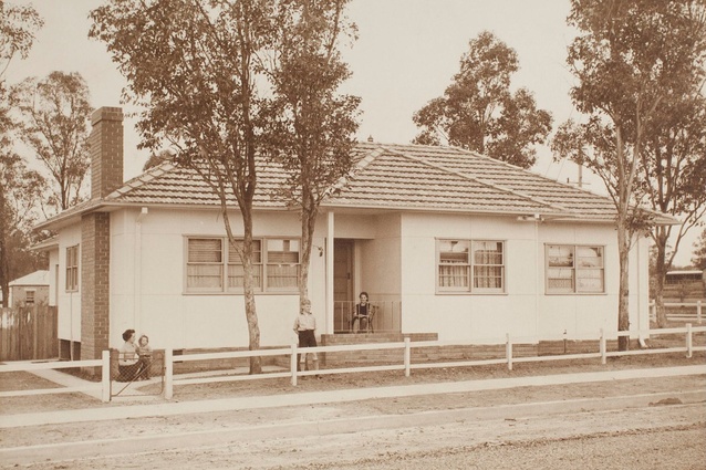 Be it ever so humble – the postwar Aussie home: Photograph reproduced from a presentation album given to Hon J. McGirr, M.L.A., Minister for Housing.
