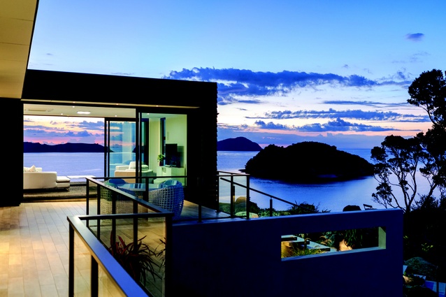 The Coromandel house has views over the South Pacific Ocean.