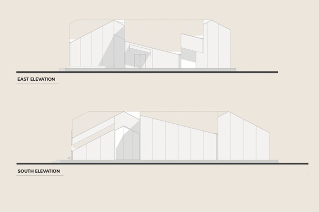 East and South elevations.